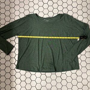 Beyond Yoga Featherweight Daydreamer Pullover Size M Dark Green
